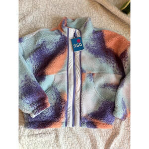 DSG Girl's Multicolor Fleece Jacket Size Large‎ 14